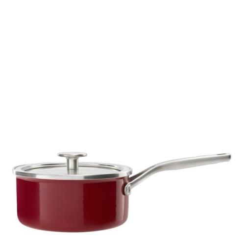 Kitchenaid - KitchenAid Steel Core Enamel Kastrull med lock 18 cm Röd