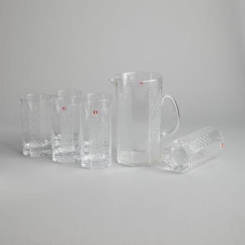 Iittala - SÅLD Kanna och 6 st Glas "Kalinka"