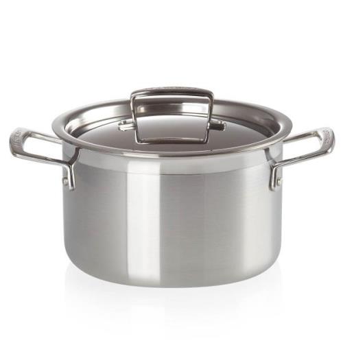 Le Creuset - 3-Ply Gryta med lock 20 cm 4 L