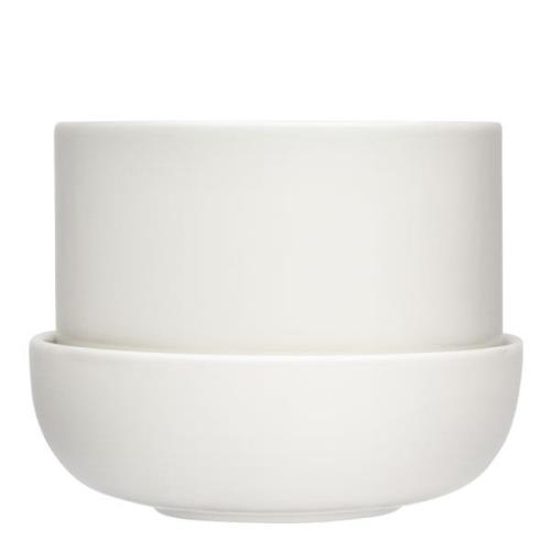 iittala - Nappula Kruka med Fat 17x13 cm Vit