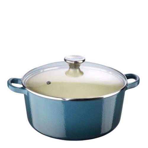 Le Creuset - Classic Gjutjärnsgryta Rund Glaslock 4,2 L Deep Teal