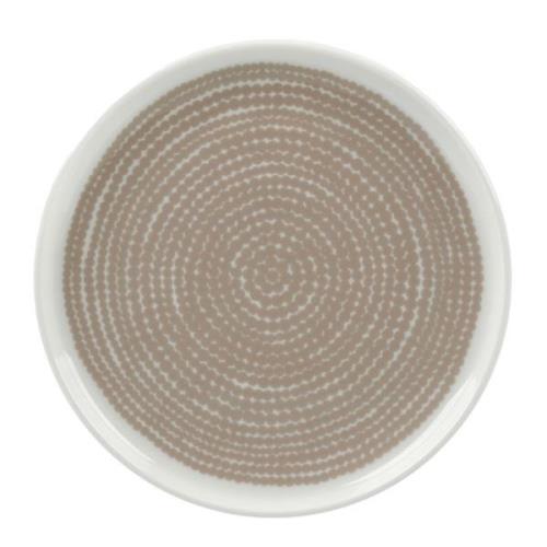 Marimekko - Siirtolapuutarha assiett 13,5 cm vit/beige