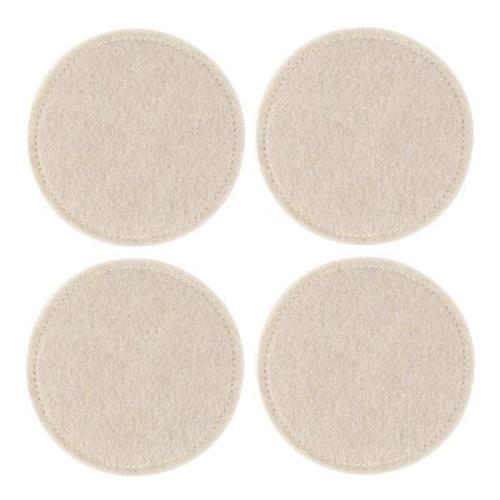 Ziczac - Nuno Glasunderlägg 10 cm 4-pack Beige