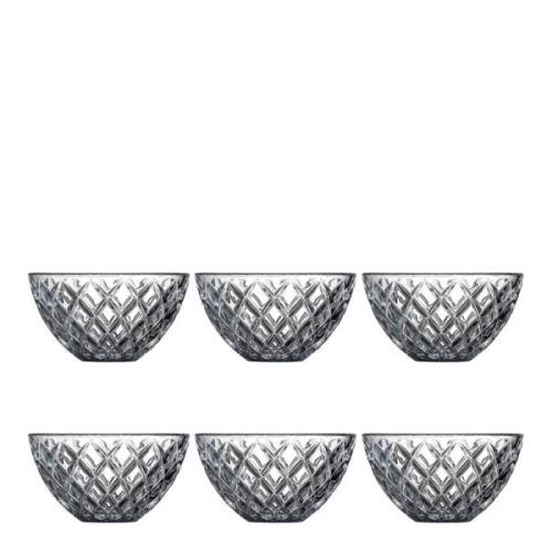 Lyngby Glas - Sorrento Skål 12 cm 6-pack Klar