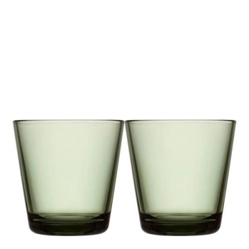 iittala - Kartio Glas 21 cl 2-pack Tallgrön