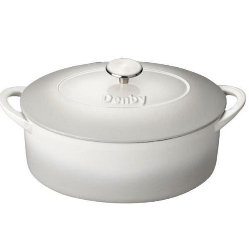 Denby - Natural canvasgjutjärnsgryta 28 cm krem