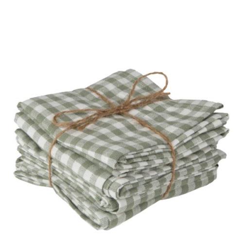 Holmen - Noor Servett 45x45 cm 4-pack Grön/Vits