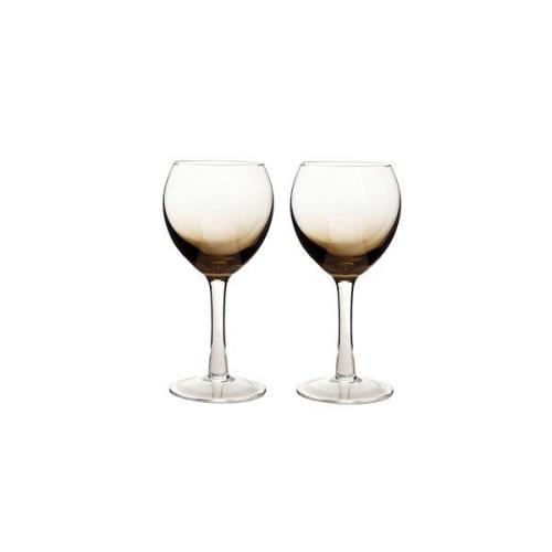 Denby - Halo/Praline Vitvinsglas 46 cl 2-Pack Svart/Klar