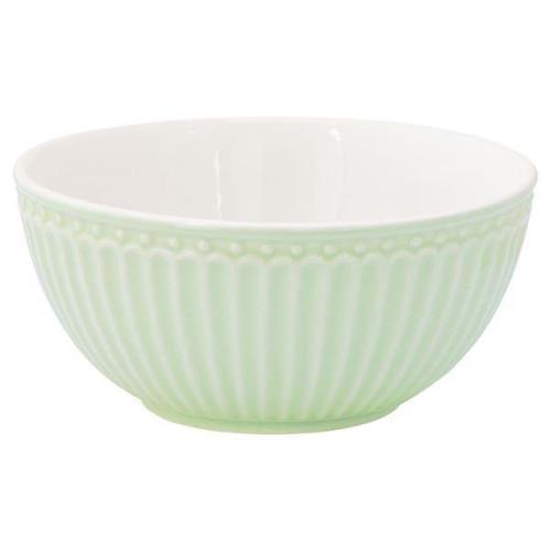 GreenGate - Everyday Alice frukostskål 45 cl pale green