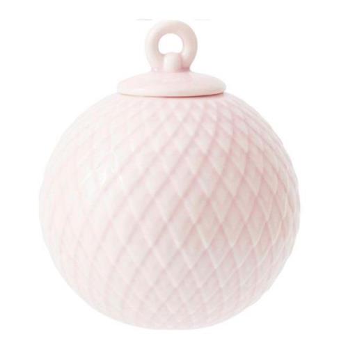 Lyngby Porcelæn - Rhombe Dekorationskula 7 cm Ljus Rosa