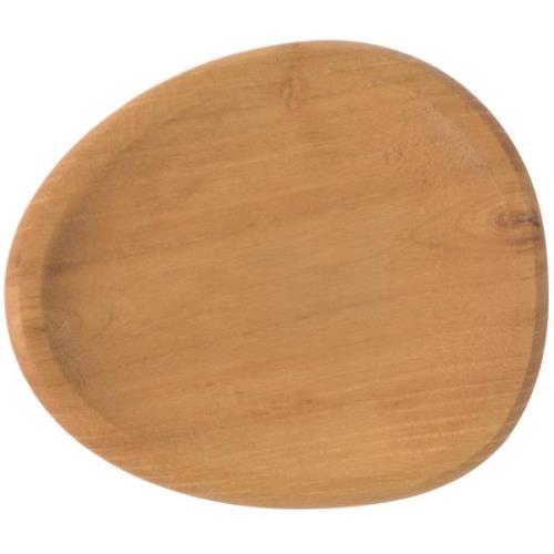 Aida - Raw Teak Partyplatta 13x11,4 cm