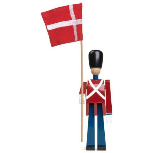 Kay Bojesen Denmark - Figurer Fanbärare 29,5 cm Röd/Blå/Vit