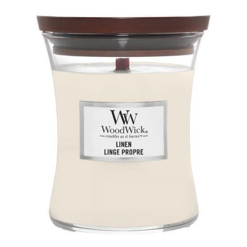 WoodWick - Hourglass doftljus medium linen