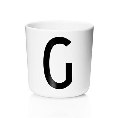 Design Letters - Melamin Mugg G 17,5 cl Vit