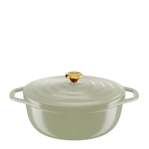 Tefal - Air Soft Light gryta oval 5,7 L 30x23 cm linnegrön