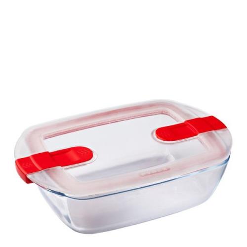 Pyrex - Cook & Heat Ugnsform med Lock 23x15x6 cm