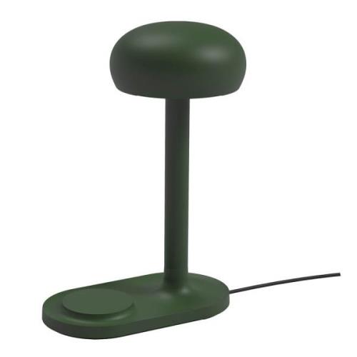 Eva Solo - Emendo lampa med trådlös Qi-laddare 29 cm emerald