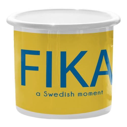 Citronelles - Fika Emaljmugg 30 cl Moment Blå/Gul