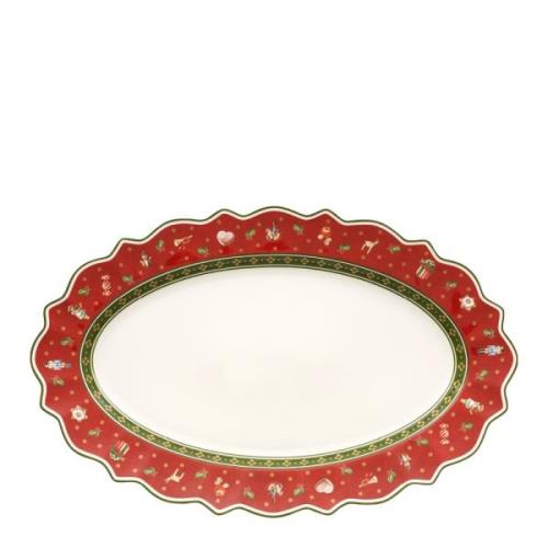 Villeroy & Boch - Toy's Delight ovalt fat 50x31 cm röd/vit