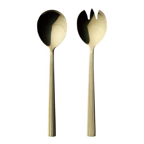 Aida - RAW Cutlery salladsset 2 delar gold