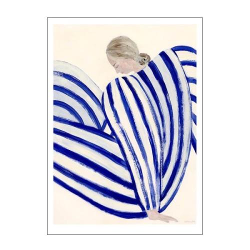 Poster & Frame - The Poster Club x Sofia Lind poster 50x70 cm blue str...