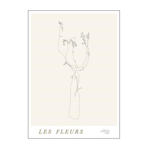 Poster & Frame - Mie & Him poster 50x70 cm les fleurs 02