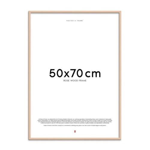 Poster & Frame - Träram 50x70 cm rose