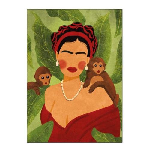 Poster & Frame - Raissa Oltmanns poster 50x70 cm frida and monkeys