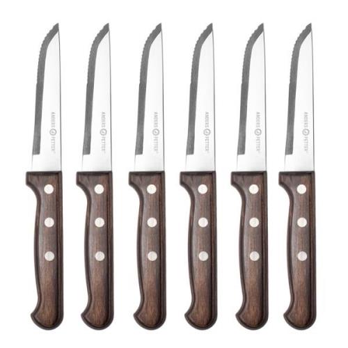 Anders Petter - Classic grillkniv 6-pack natur/blank