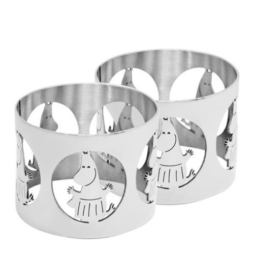 Hilke - Hilke x Mumin Servettringar 5 cm 2-pack Muminmamma Förnicklad ...