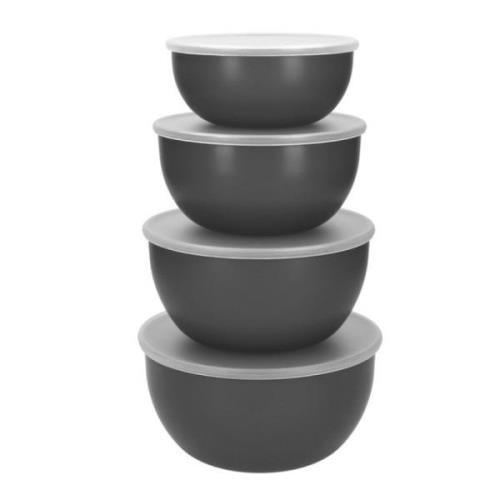 KitchenAid - Core skålset 4 delar med lock charcoal grey