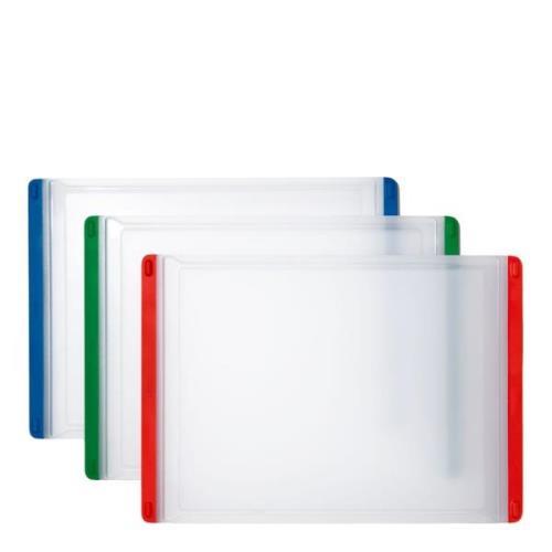 Oxo - Skärbräda 33x23 cm 3-pack blå/grön/röd