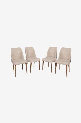 Hanah Home - Set med stolar Nova (4 st.) - Beige - Stolar - Från Homer...