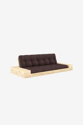 Karup Design - Base Bäddsoffa m. 2 sidolådor Tre sittplatser - Brun - ...