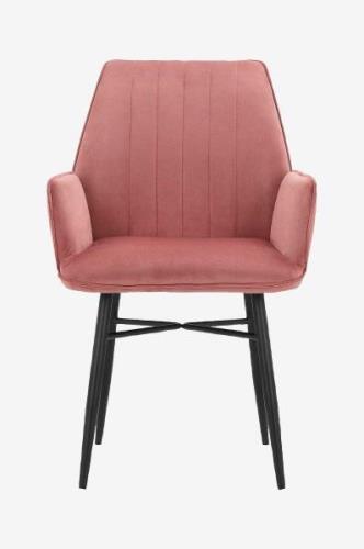 Loft24 - Matstol med armstöd ANZO, 2-pack - Rosa - Karmstolar - Från H...