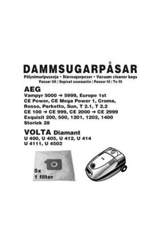 Champion Nordic - Dammpåsar AEG 5st 1st filter (1006CH) - Disk- & städ...