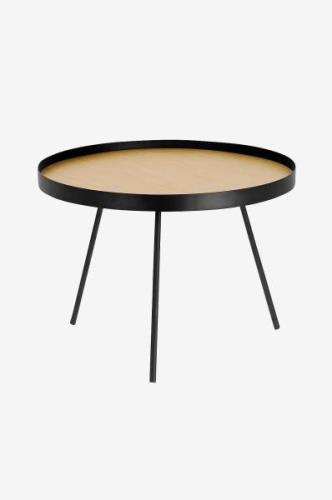 Kave Home - Soffbord Nenet, diameter 60 cm - Svart - Soffbord - Från H...