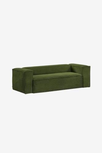 Kave Home - Soffa, Blok 3-sits 240 cm - Grön - 3-sits soffor - Från Ho...