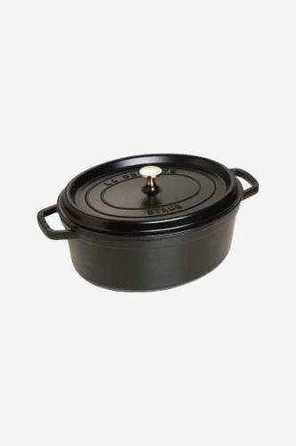 Staub - Gryta La Cocotte oval 31 cm, 5,5 l - Svart - Grytor & kastrull...