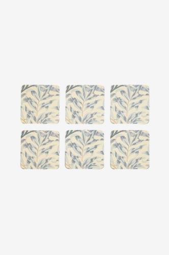 Pimpernel - Glasunderlägg Morris & Co Willow Bough Blue 6-pack - Flerf...