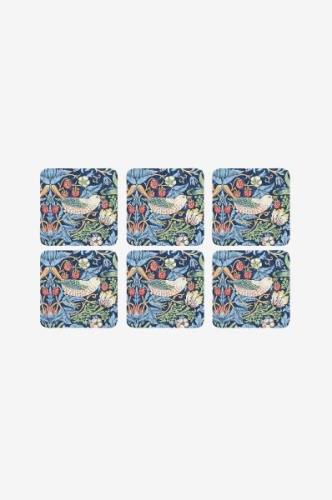 Pimpernel - Glasunderlägg Morris & Co Strawberry Thief Blue 6-pack - F...