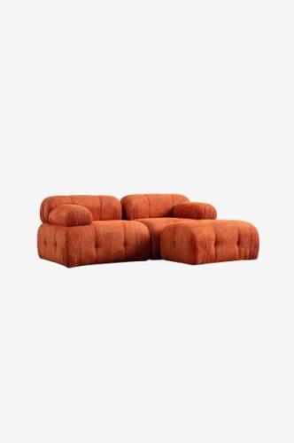 Hanah Home - Hörnsoffa Muffin 3-sits - Orange - Divansoffor - Från Hom...