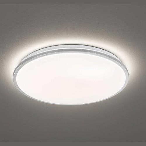 FISCHER & HONSEL Jaso LED-taklampa, dimbar, Ø 40 cm, silver