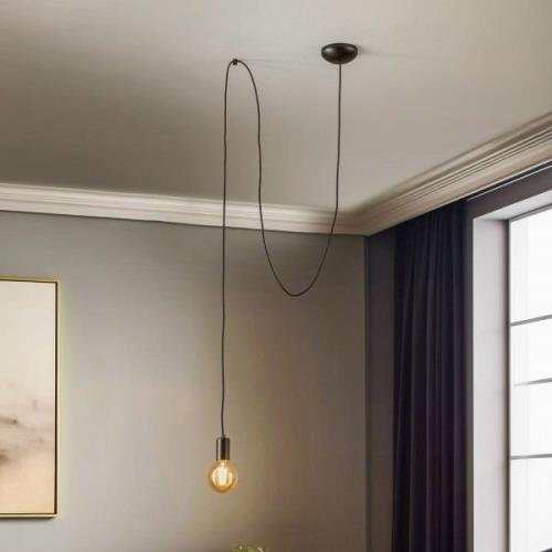 Nowodvorski Lighting Spider pendellampa, svart, med en lampa