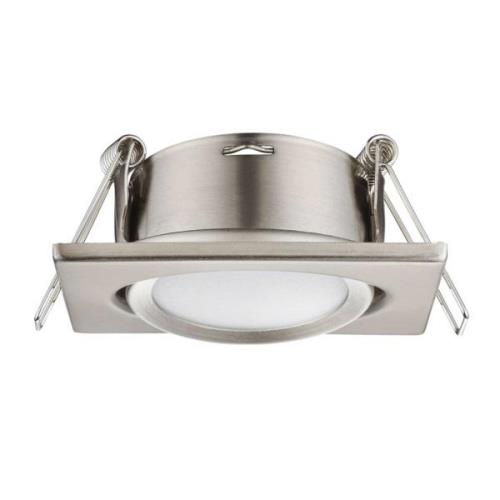 Trio Lighting Lutbar LED-inbyggnadsspot Rila, nickel matt