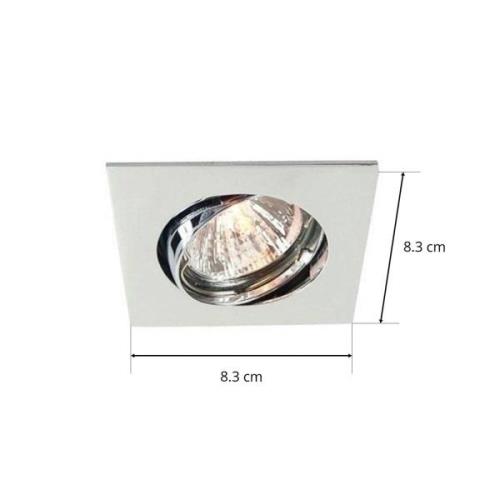 Deko-Light Diskret takinbyggnadsring krom, 6,8 cm