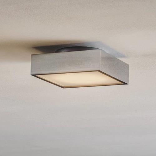 Decor Walther Cut LED-taklampa, krom, 18x18 cm