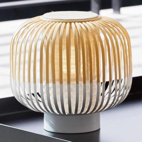 Forestier Bamboo Light S bordslampa 24 cm vit