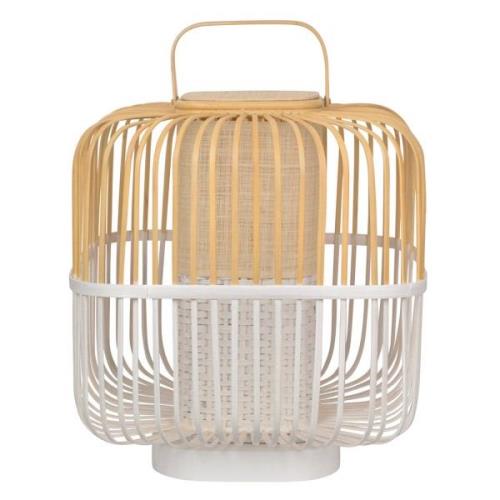 Forestier Bamboo Square M bordslampa i vitt