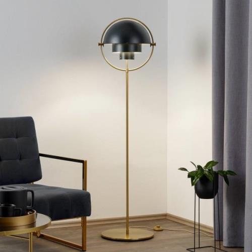 GUBI Multi-Lite golvlampa, höjd 148 cm, mässing/svart